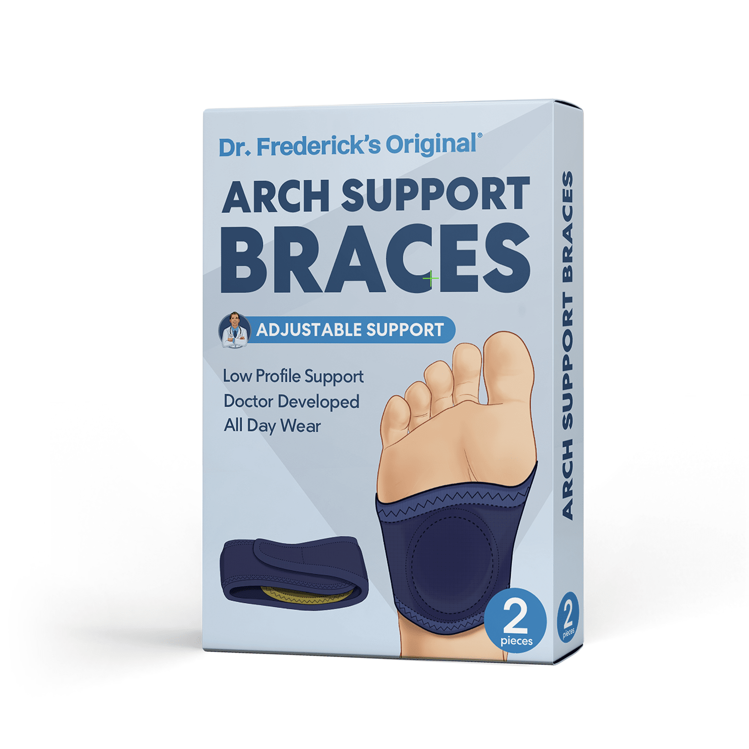 Dr. Frederick's Original Arch Support Brace - 2 ct - Orthotic Wraps for Plantar Fasciitis & Flat Feet - Foot Pain Relief for Men & Women Foot Pain Dr. Frederick's Original