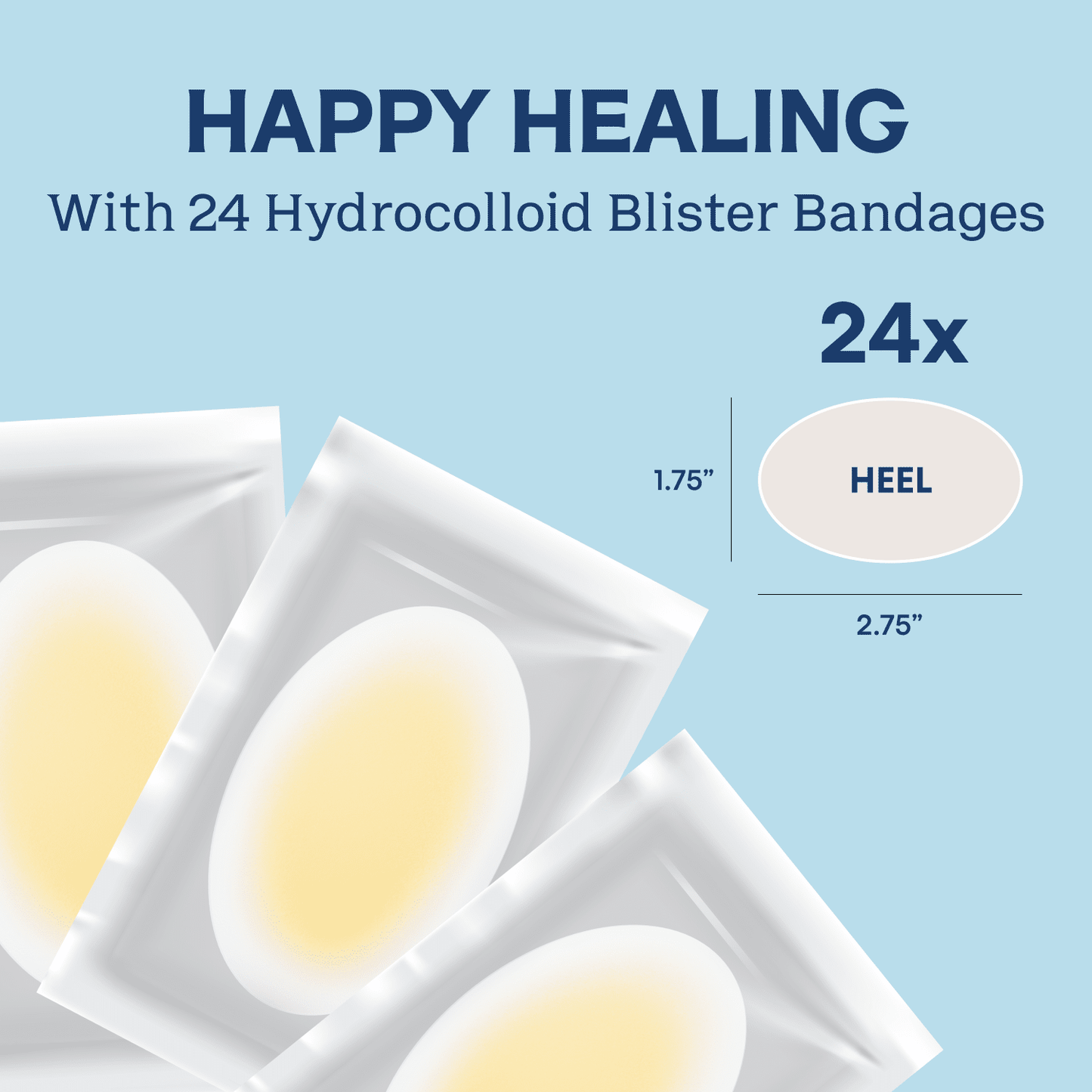 Dr. Frederick's Original Better Blister™ Bandages - 12ct - Water Resistant - 40% More Cushioning - Hydrocolloid Bandages for Foot, Toe, & Heel - Blister Pads for Prevention & Recovery - Variety Pack Blister Care Dr. Frederick's Original