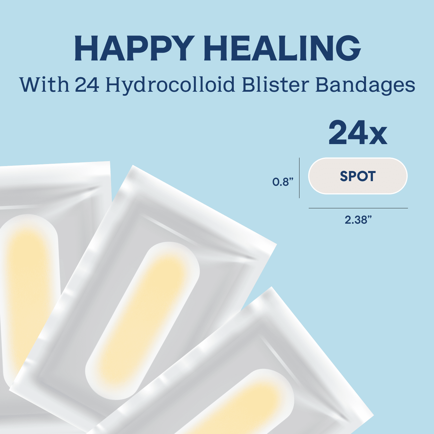 Dr. Frederick's Original Better Blister™ Bandages - 12ct - Water Resistant - 40% More Cushioning - Hydrocolloid Bandages for Foot, Toe, & Heel - Blister Pads for Prevention & Recovery - Variety Pack Blister Care Dr. Frederick's Original