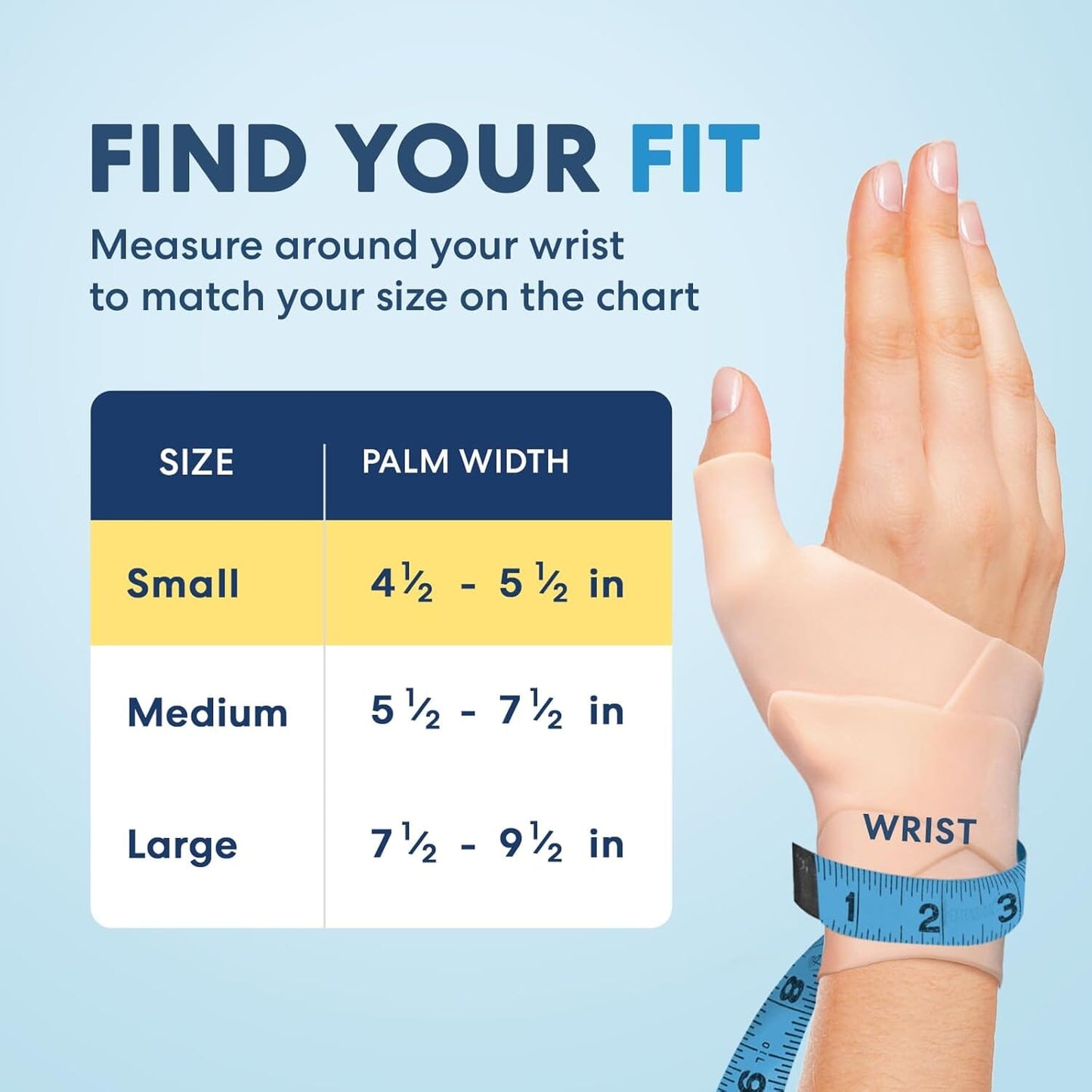 Dr. Frederick's Original Waterproof Thumb & Wrist Brace - 4 ct - Spica Splint - Tendonitis Brace for Arthritis, De Quervain's - Fits Left or Right Hand - Women & Men - Pain Relief & Comfort Wrist Pain Dr. Frederick's Original