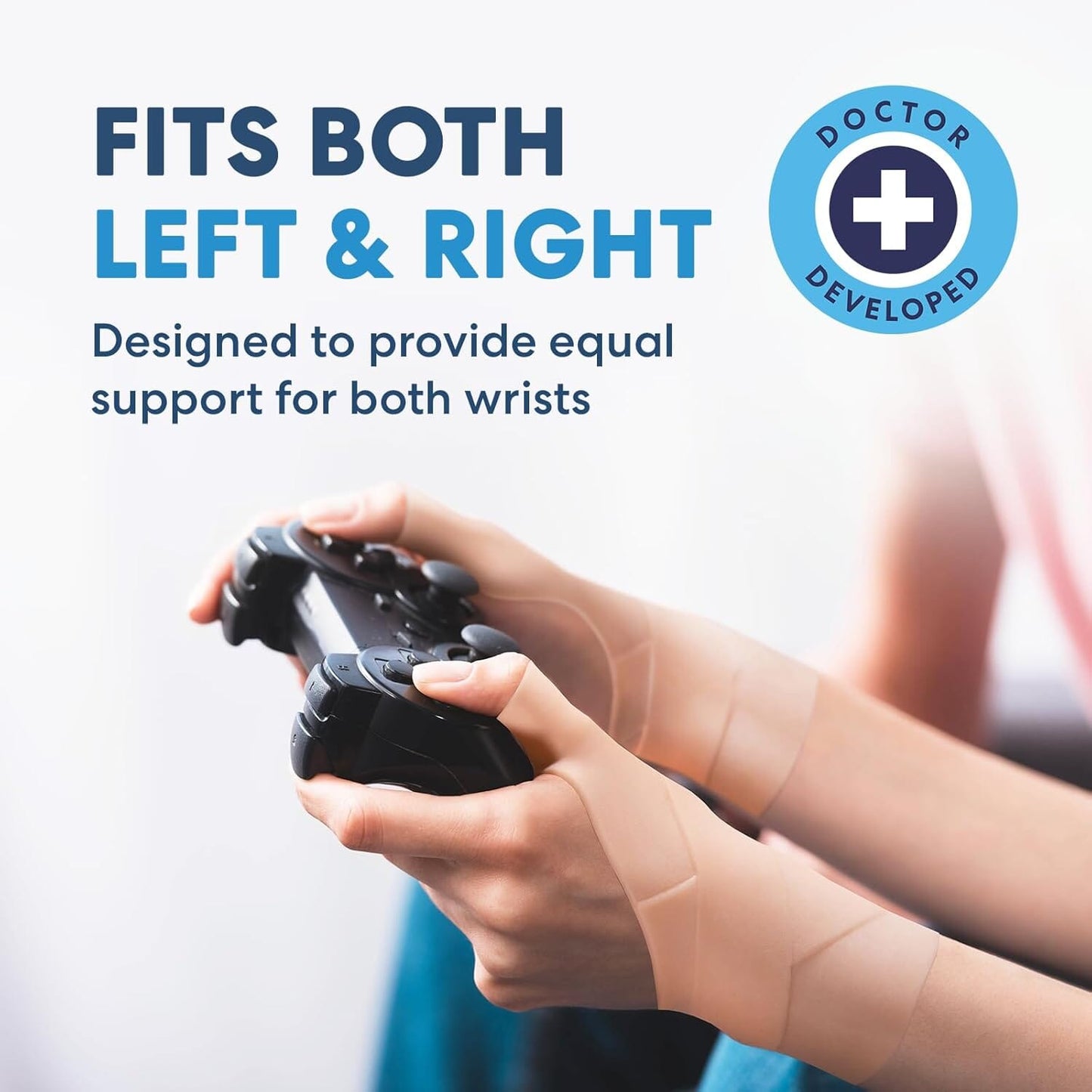 Dr. Frederick's Original Waterproof Thumb & Wrist Brace - 4 ct - Spica Splint - Tendonitis Brace for Arthritis, De Quervain's - Fits Left or Right Hand - Women & Men - Pain Relief & Comfort Wrist Pain Dr. Frederick's Original