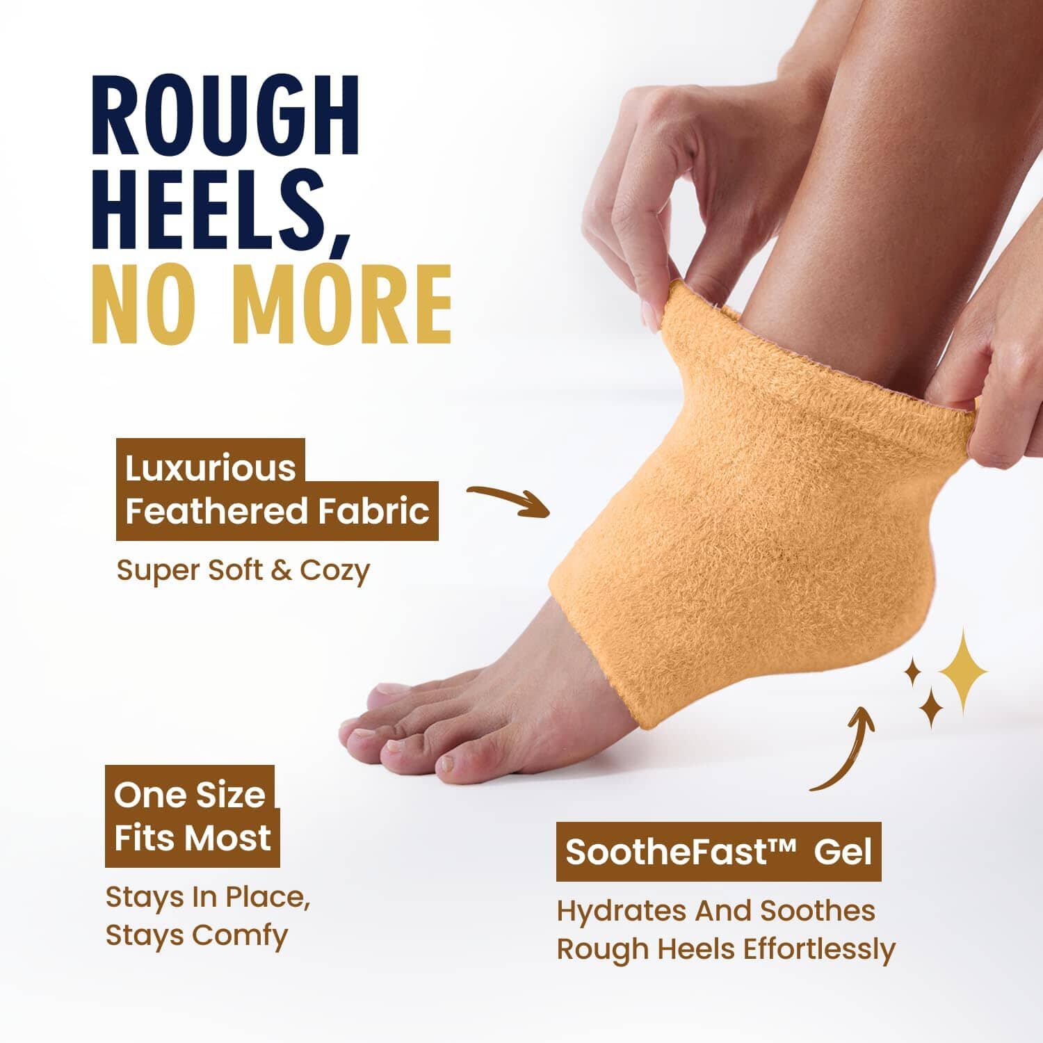 Dr. Frederick's Original Moisturizing Fuzzy Heel Socks - 2 Pairs - Cozy Gel-Lined Sleep Socks for Women & Men - Soothes Dry, Cracked Feet - Heel Repair Dr. Frederick's Original