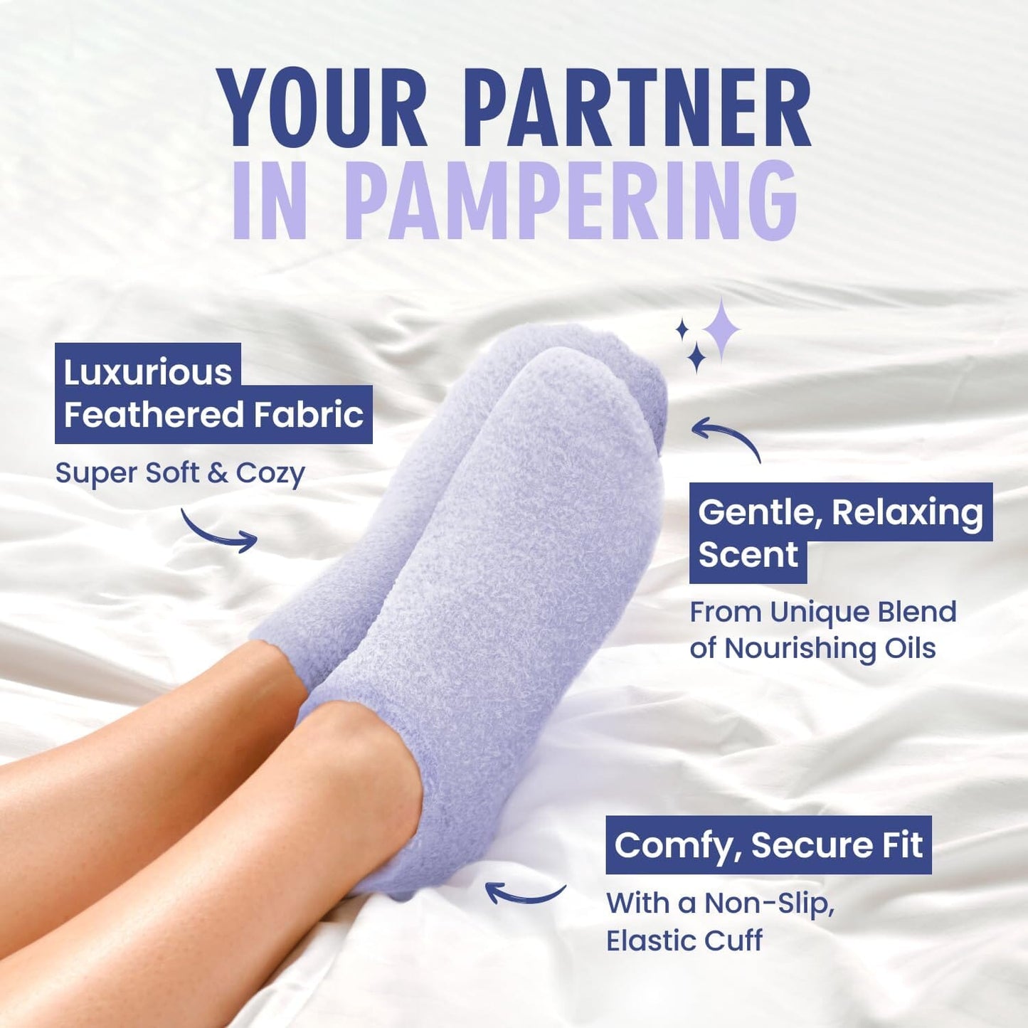Dr. Frederick's Original Moisturizing Gel Socks for Men & Women -- Dry Feet & Cracked Heel Treatment -- Full Foot Gel Lining with Mango Butter, Shea Butter, Jojoba & Coconut Oil Dr. Frederick's Original