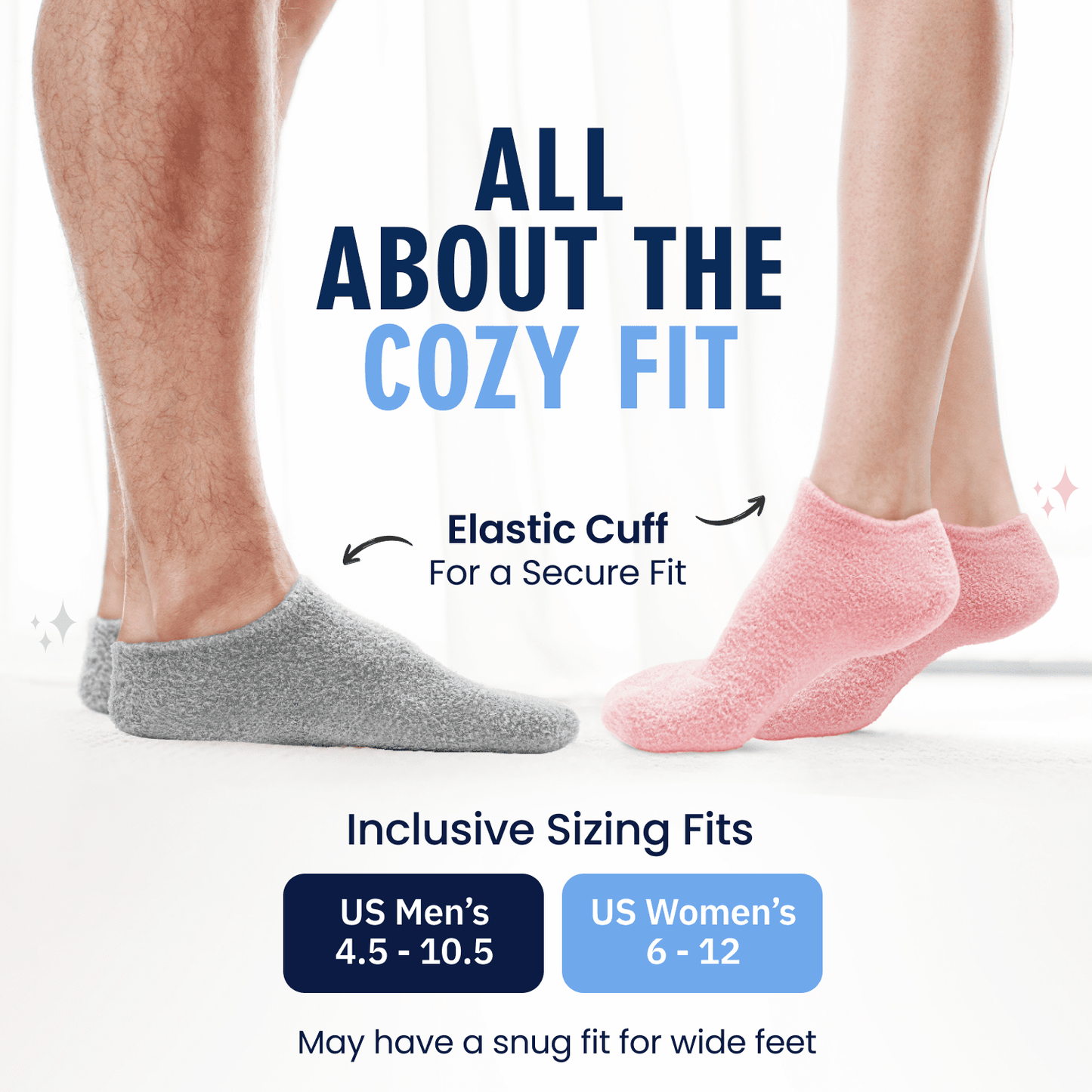 Dr. Frederick's Original Moisturizing Gel Socks for Men & Women -- Dry Feet & Cracked Heel Treatment -- Full Foot Gel Lining with Mango Butter, Shea Butter, Jojoba & Coconut Oil Moisturizing Therapy Dr. Frederick's Original