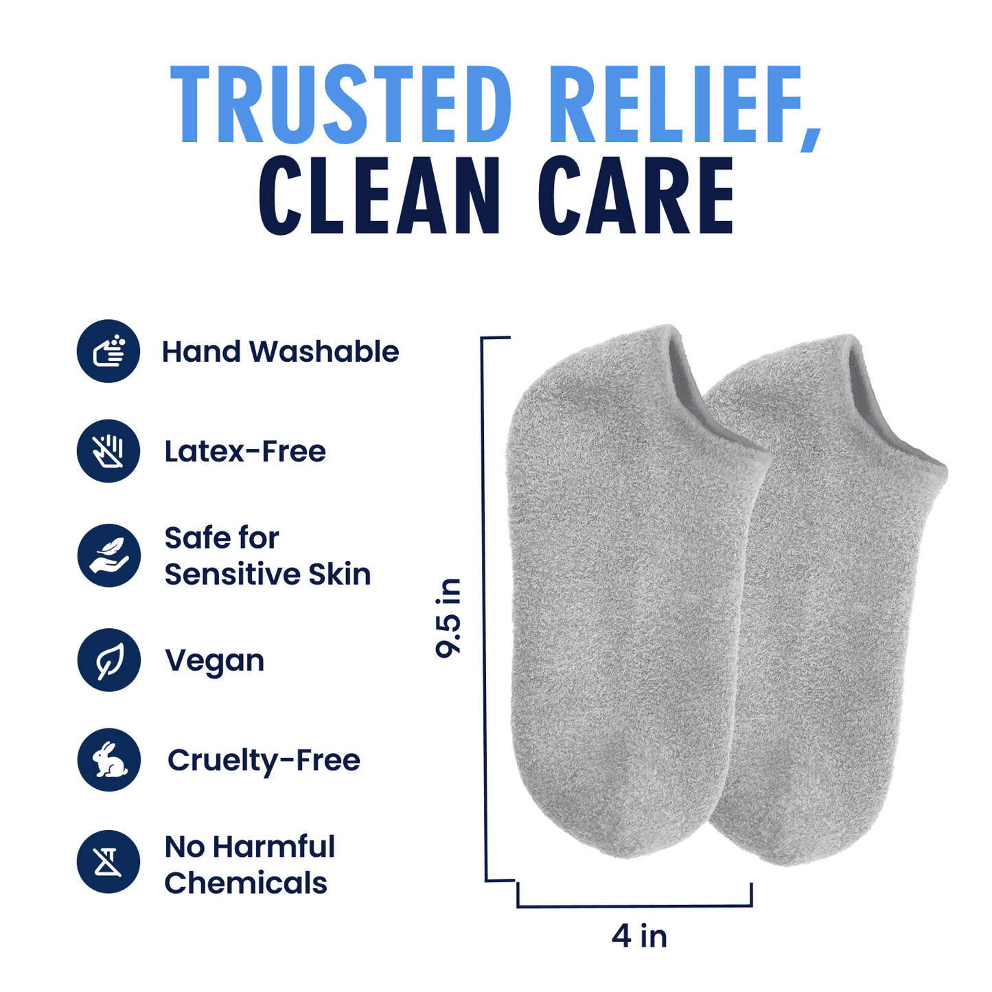 Dr. Frederick's Original Moisturizing Gel Socks for Men & Women -- Dry Feet & Cracked Heel Treatment -- Full Foot Gel Lining with Mango Butter, Shea Butter, Jojoba & Coconut Oil Moisturizing Therapy Dr. Frederick's Original