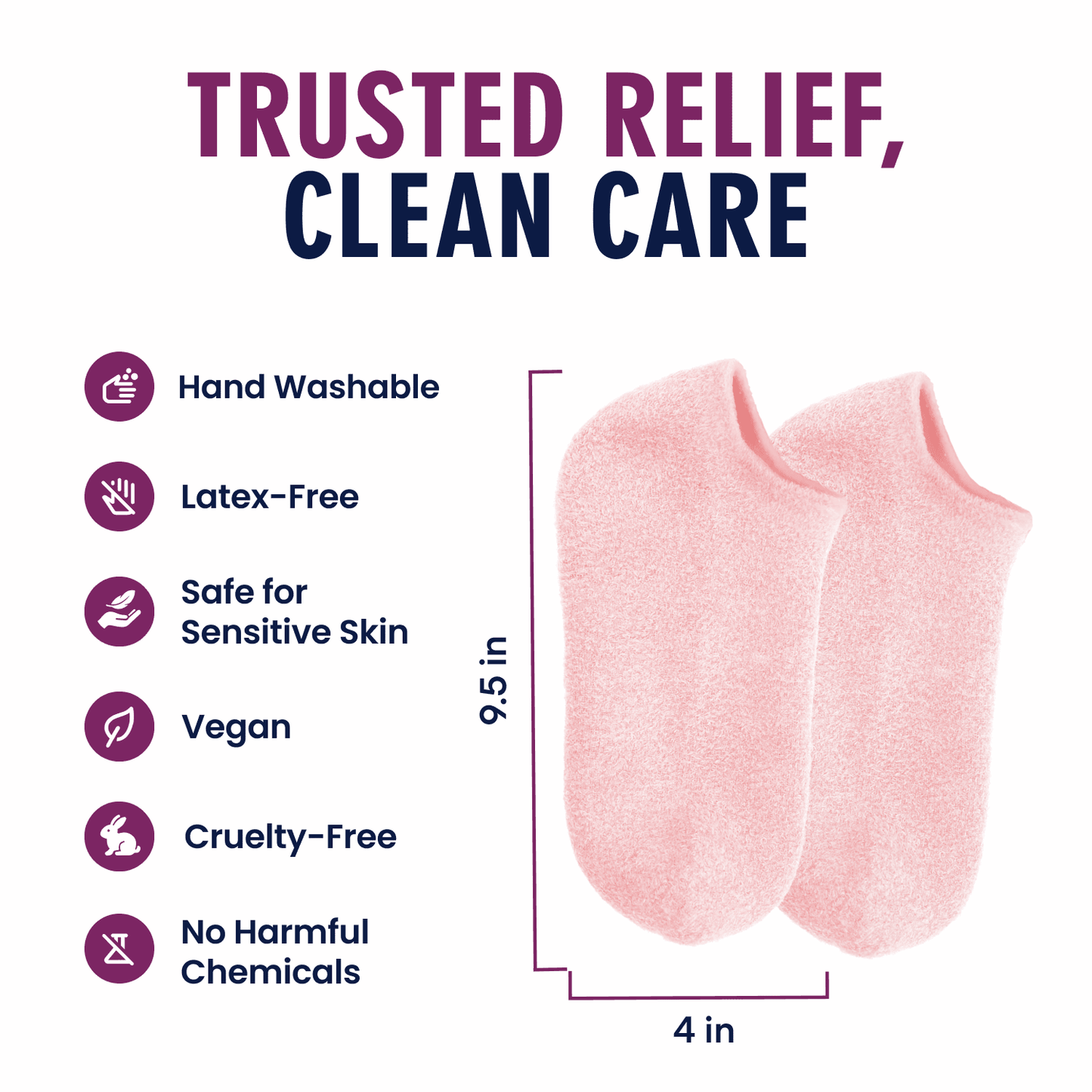 Dr. Frederick's Original Moisturizing Gel Socks for Men & Women -- Dry Feet & Cracked Heel Treatment -- Full Foot Gel Lining with Mango Butter, Shea Butter, Jojoba & Coconut Oil Moisturizing Therapy Dr. Frederick's Original