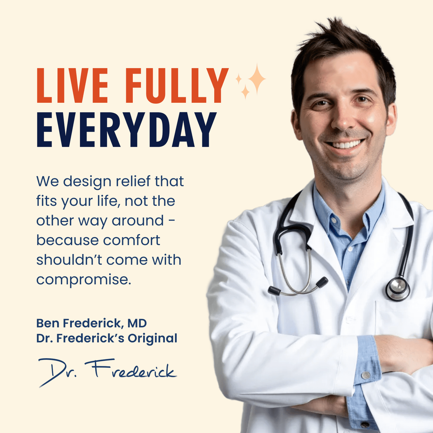 Dr. Frederick's Original All-Day Comfort Toe Sleeves - 4 ct - Gel Toe Caps with Metatarsal Pads for Pain Relief - Breathable Design for Men & Women Toe Care Dr. Frederick's Original