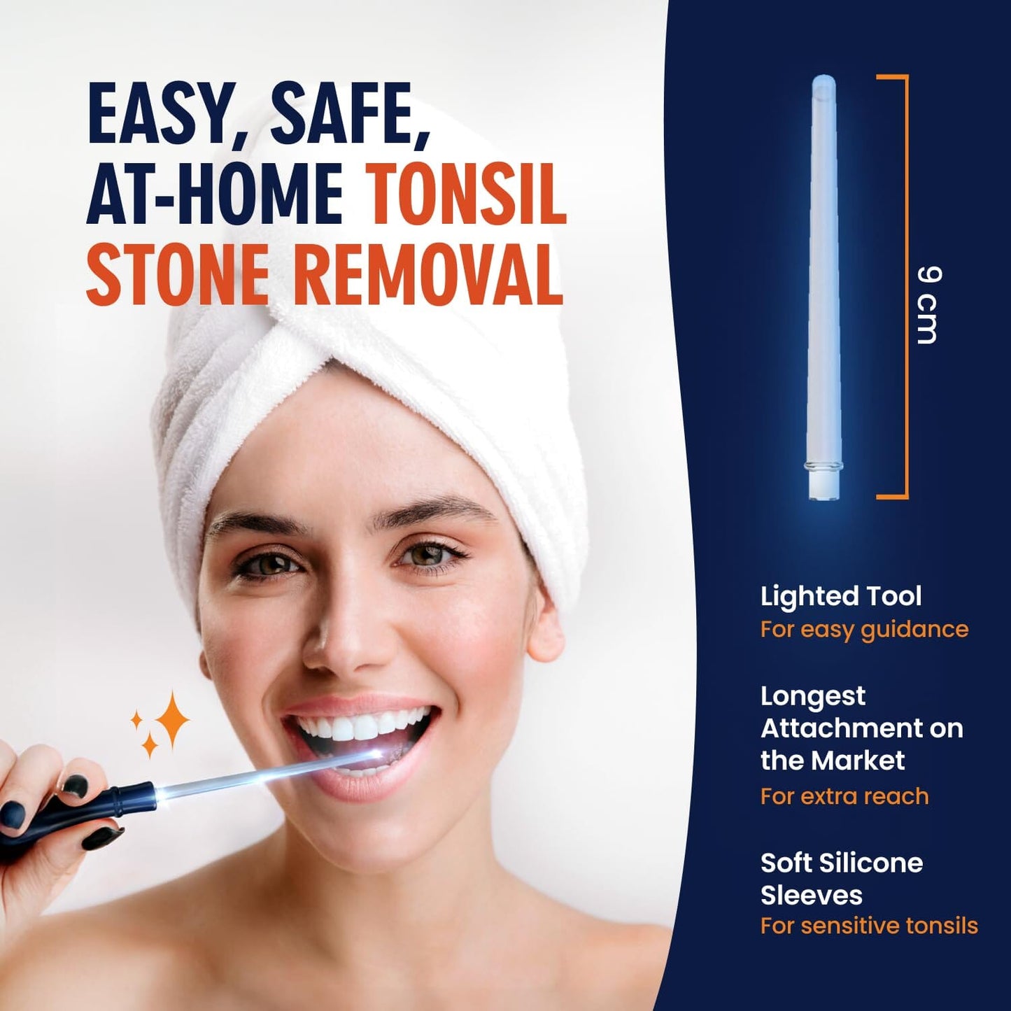 Dr. Frederick's Original Easy Tonsil Stone Remover Kit - Fast Painless Tonsillolith Removal Tool - Fight Bad Breath - Pick and Oral Irrigator - 8 Pieces Dental Care Dr. Frederick's Original