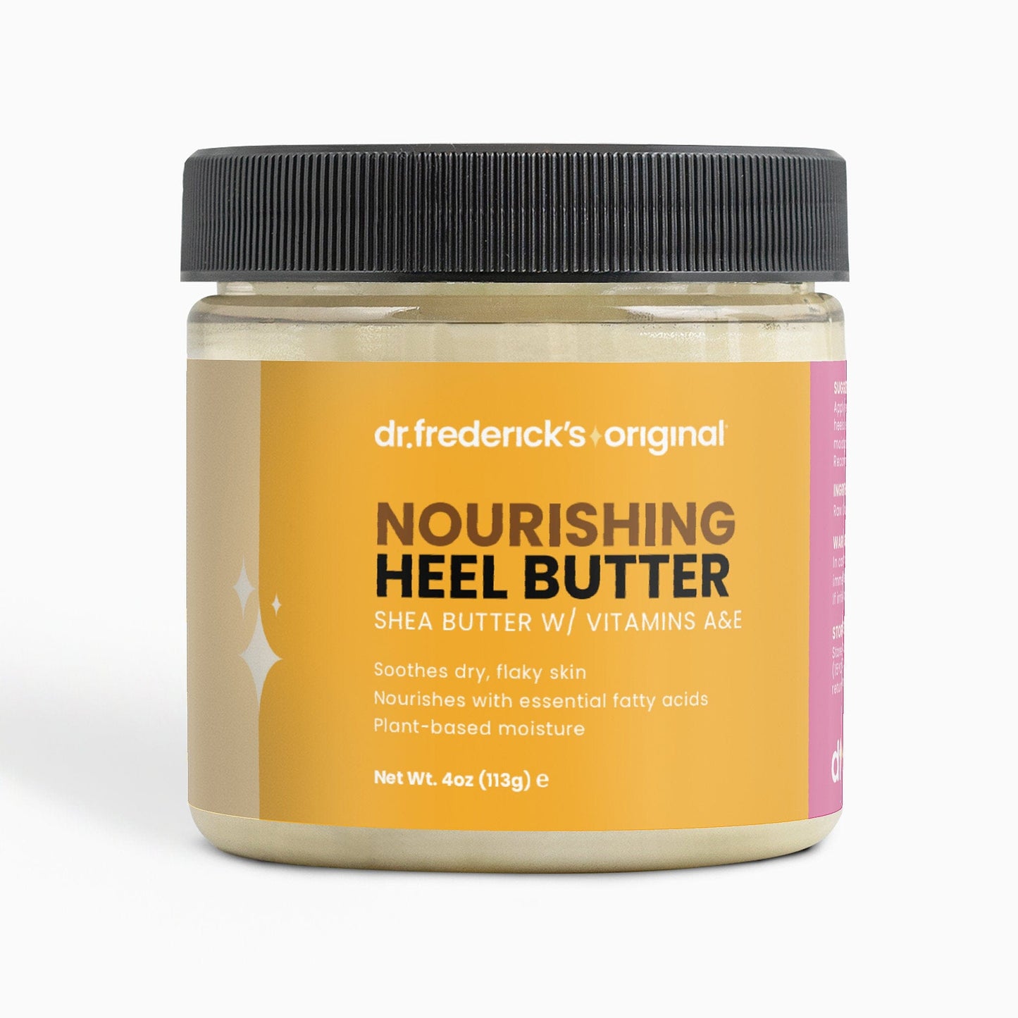 Dr. Frederick's Original Nourishing Heel Butter - Organic Moisturizer for Dry Heels - Works with Our Moisturizing Socks - 4oz Moisturizing Therapy Dr. Frederick's Original 