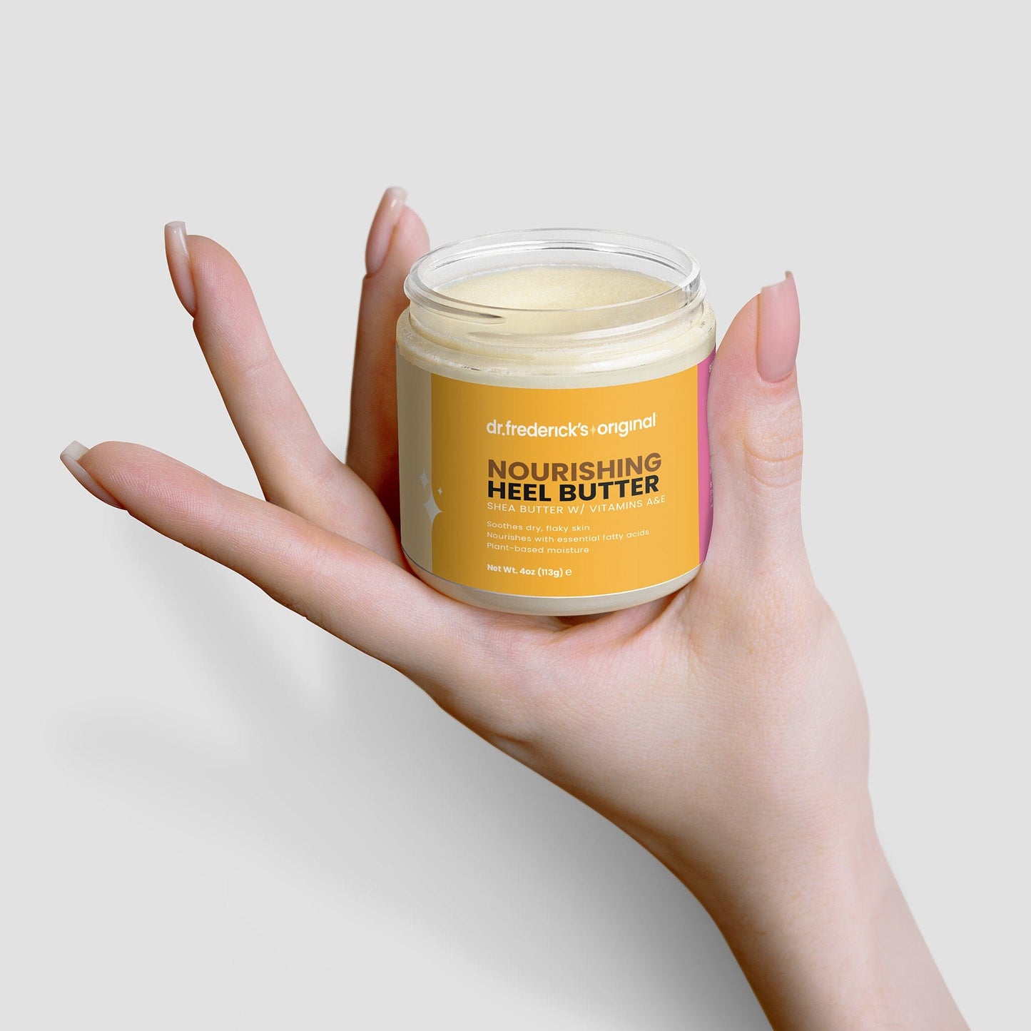 Dr. Frederick's Original Nourishing Heel Butter - Organic Moisturizer for Dry Heels - Works with Our Moisturizing Socks - 4oz Moisturizing Therapy Dr. Frederick's Original 