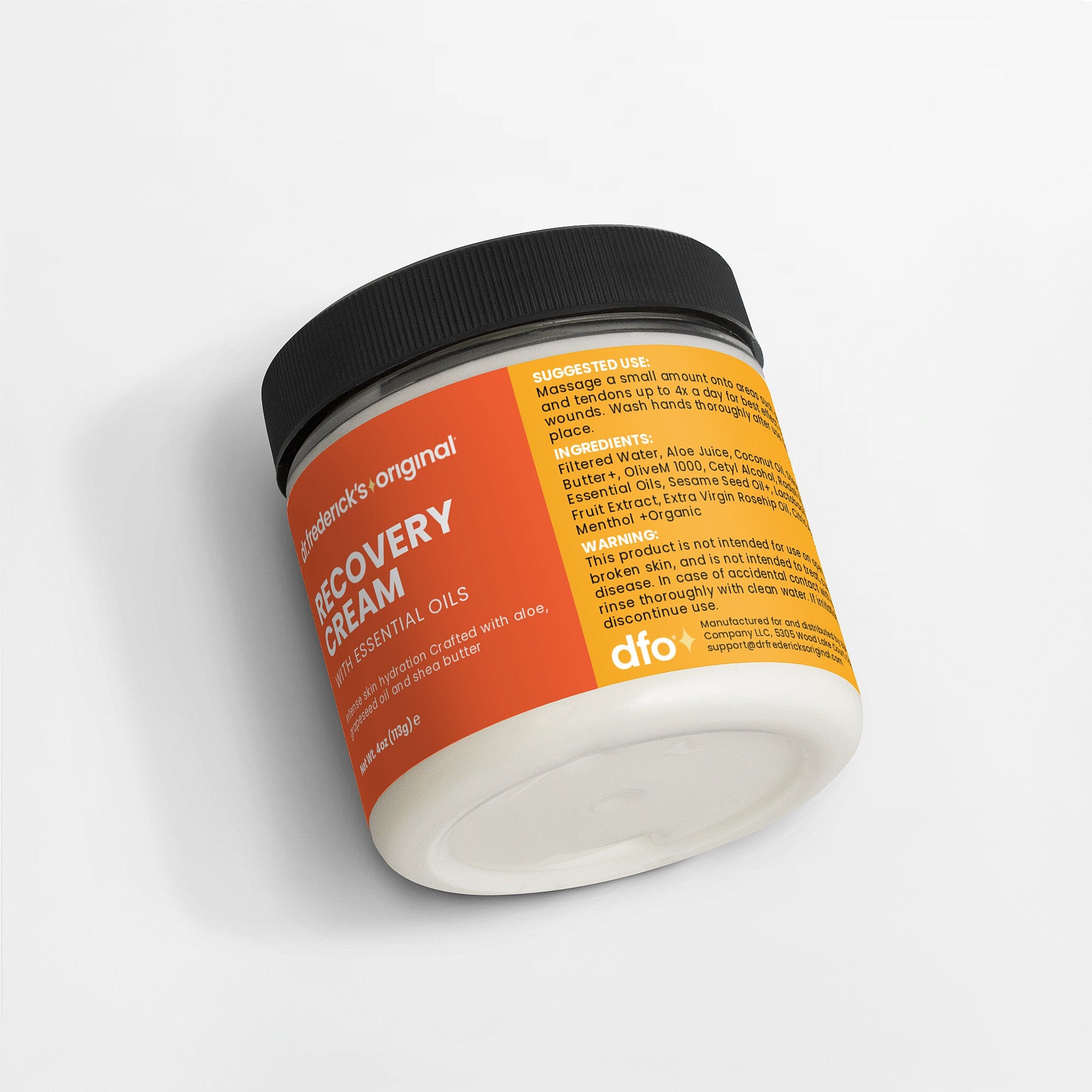 Dr. Frederick's Original Recovery Cream (4oz) - Natural Muscle