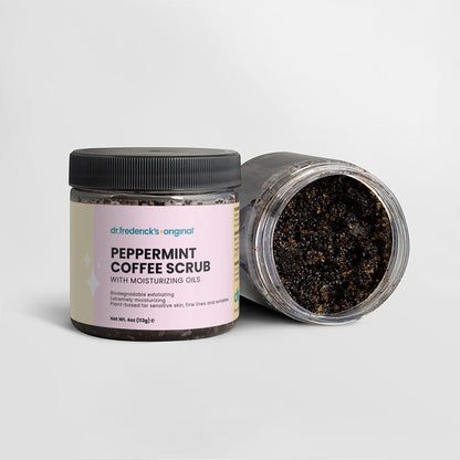 Dr. Frederick's Original Peppermint Coffee Scrub - Exfoliating Hand & Foot Scrub with Organic Coffee, Coconut Oil & Sea Salt - Moisturizing Treatment for Dry Cracked Heels & Rough Hands (4oz) Moisturizing Therapy Dr. Frederick's Original 