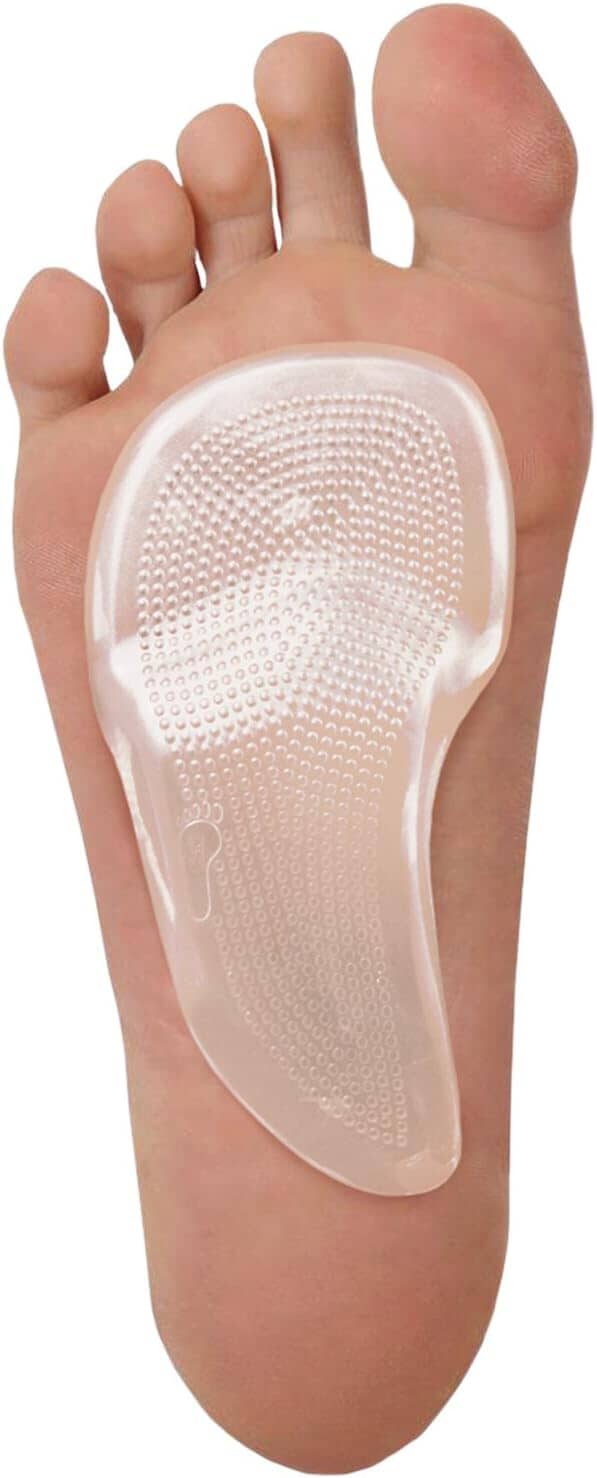 Dr. Frederick's Original Self-Adhesive Metatarsal and Arch Support Insole Gel Pads - 2 Pieces - Generous Ball of Foot Cushions for Arch Support, Plantar Fasciitis & More Foot Pain Dr. Frederick's Original 