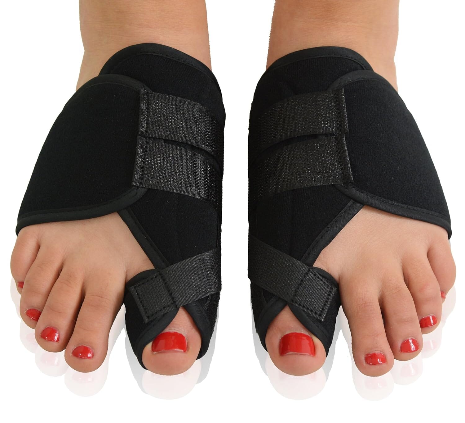 Dr. Frederick's Original Nighttime Bunion Splints - 2pc - Velcro Bunion Corrector for Women & Men - Adjustable Big Toe Straightener - Night Bunion Splint - Double Stitched Orthopedic Foot Brace Foot Pain Dr. Frederick's Original 