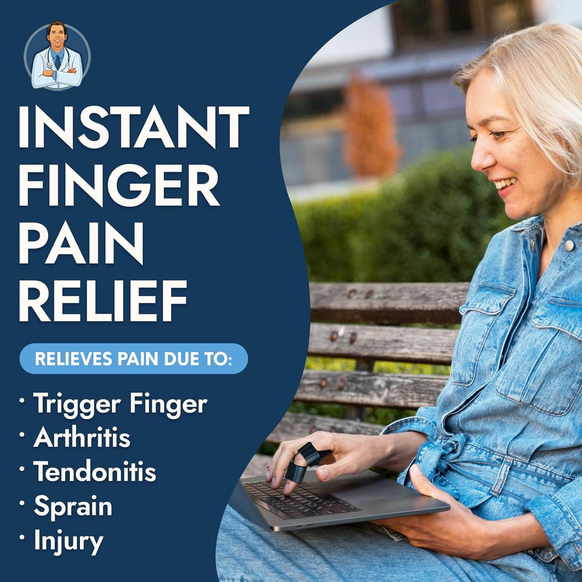Dr. Frederick&#39;s Original Small Trigger Finger Splint - 2ct - Finger Brace for Arthritis, Injury, Sprain - Relieve Trigger Finger Pain - Small Size fits Pinky Fingers Trigger Finger Dr. Frederick&#39;s Original 