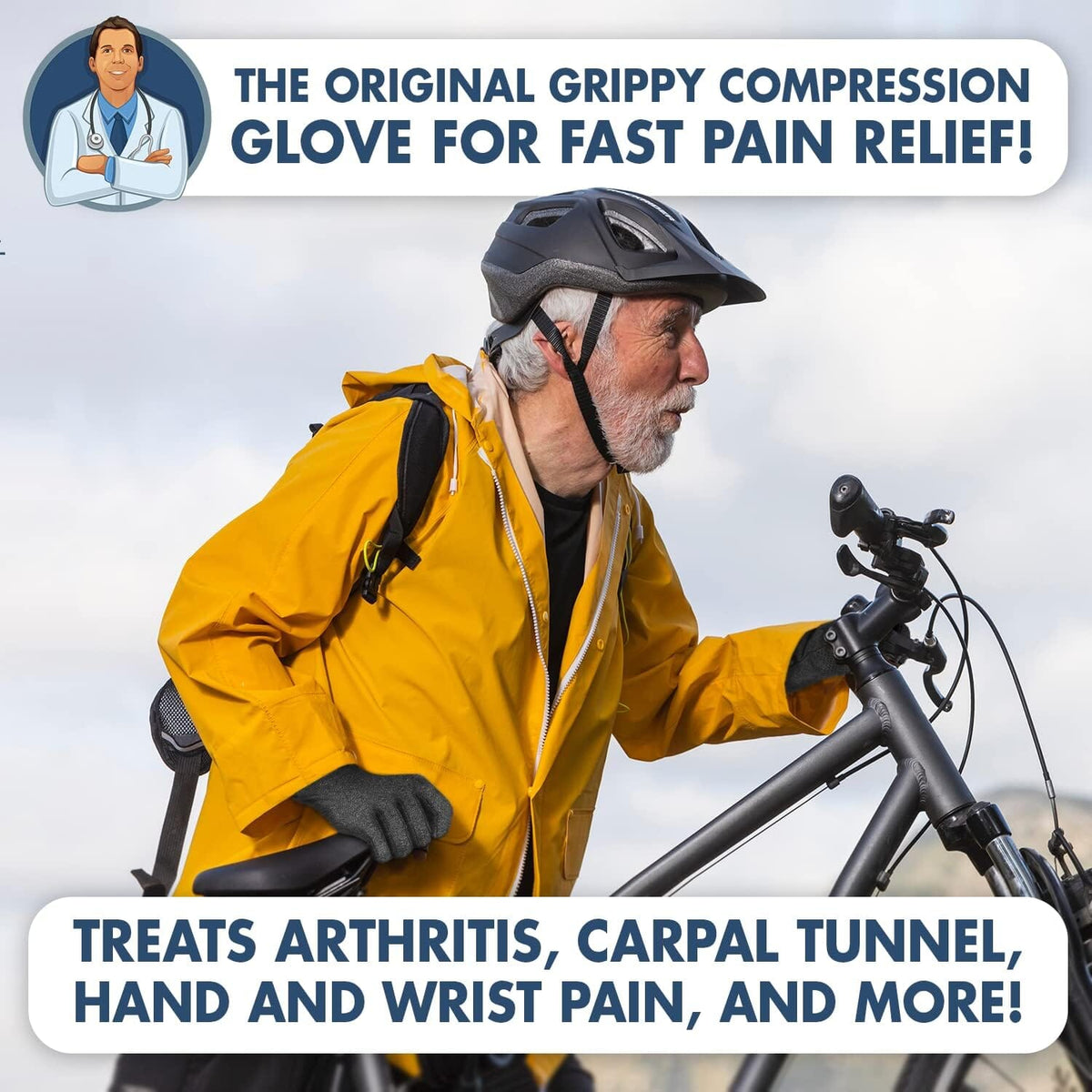 Dr. Frederick&#39;s Original Grippy Arthritis Gloves for Women &amp; Men - Anti-Slip Compression Gloves for Arthritis Pain Relief Hand Pain Dr. Frederick&#39;s Original 