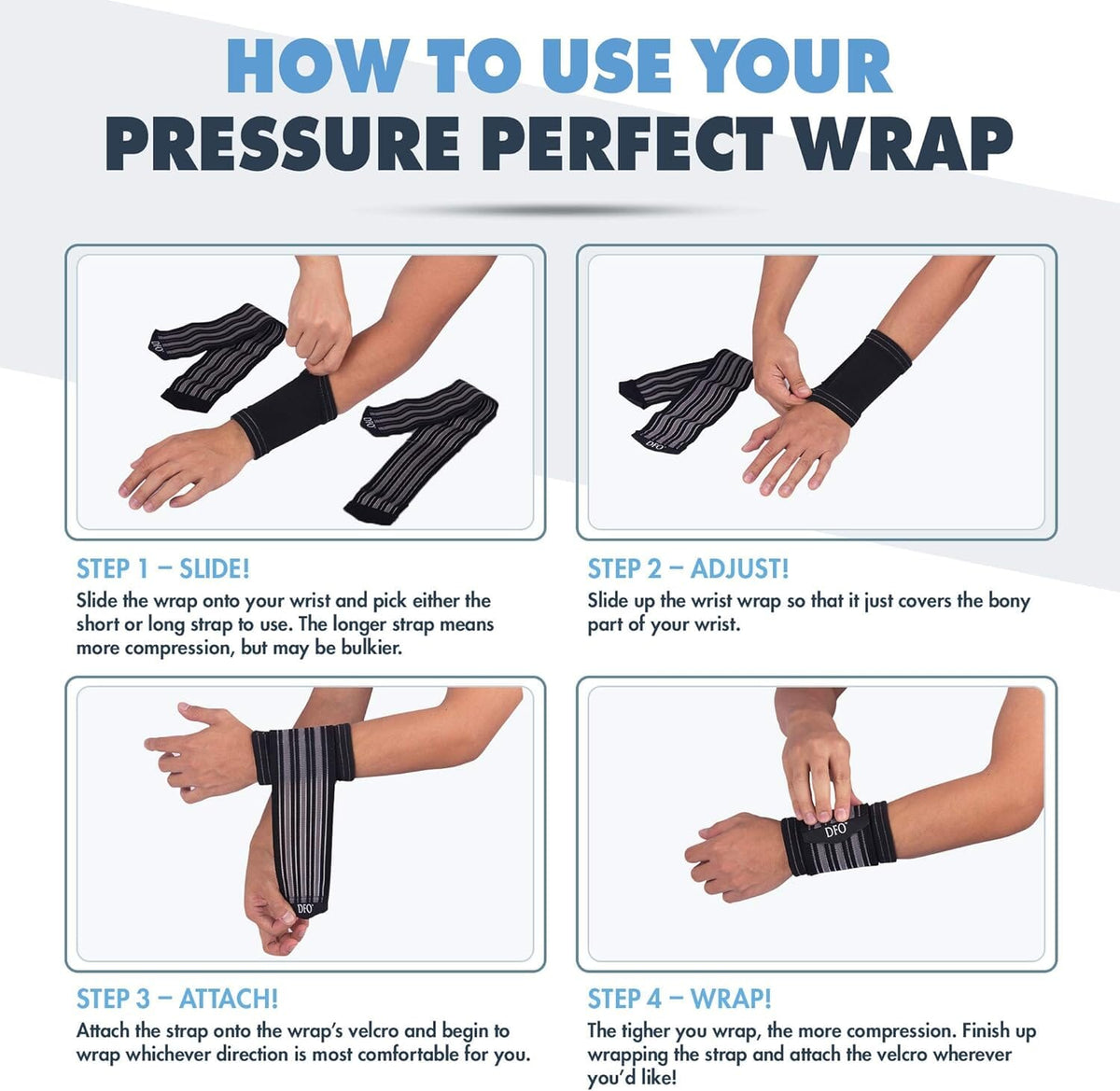Dr. Frederick&#39;s Original Pressure Perfect Wrist Wrap Wrist Pain Dr. Frederick&#39;s Original 