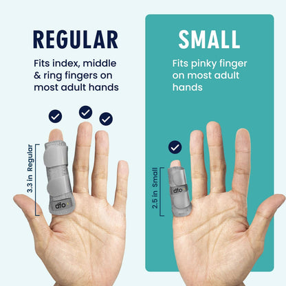 Dr. Frederick's Original Trigger Finger Splint - Mallet Splint & Brace for Arthritis, Injury, & Sprain - Fits Index, Middle, & Ring Fingers - Adjustable for All-Day Comfort - Doctor-Developed (Small) Hand & Finger Care Dr. Frederick's Original 