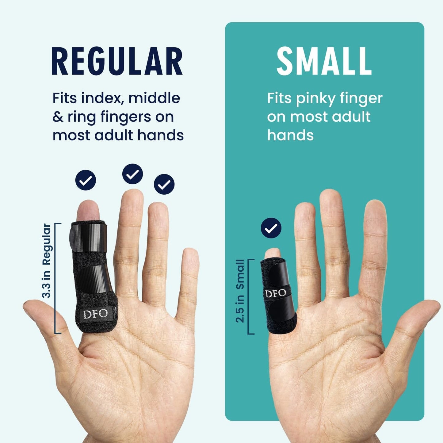 Dr. Frederick's Original Trigger Finger Splint - Mallet Splint & Brace for Arthritis, Injury, & Sprain - Fits Index, Middle, & Ring Fingers - Adjustable for All-Day Comfort - Doctor-Developed (Small) Hand & Finger Care Dr. Frederick's Original 