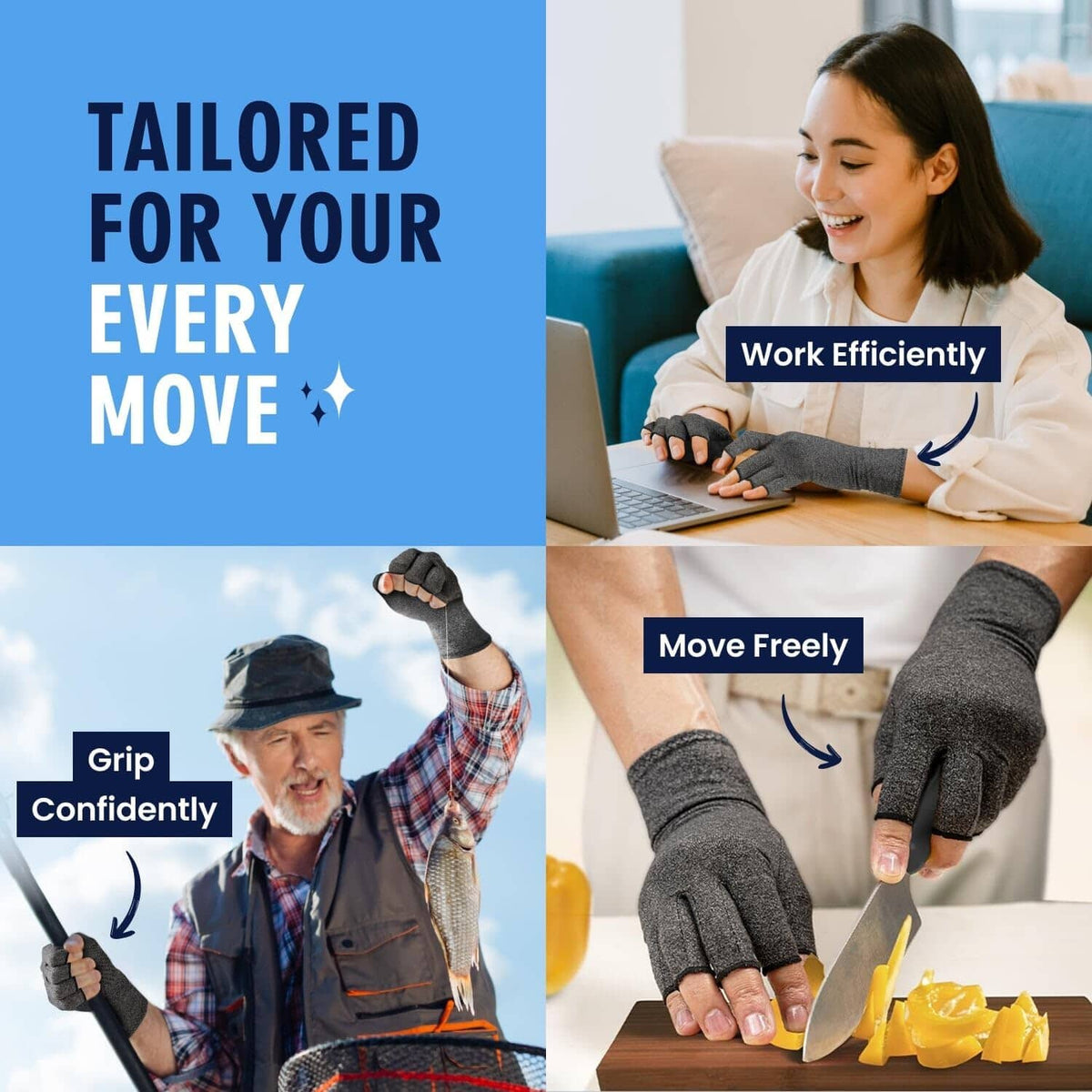 Dr. Frederick&#39;s Original Arthritis Compression Gloves for Women &amp; Men - Ideal for Arthritis Hand Pain Relief, Carpal Tunnel, Reynaud’s &amp; Poor Circulation Hand Pain Dr. Frederick&#39;s Original 