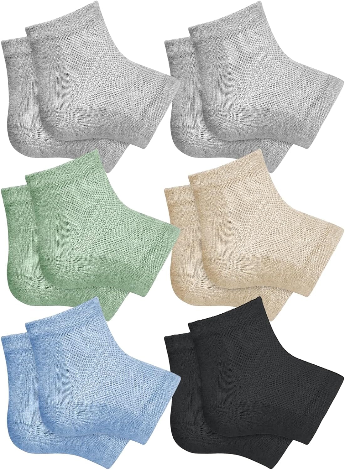 Dr. Frederick&#39;s Original Moisturizing Heel Socks - 2 Pairs - for Dry Cracked Heels - Choose Your Color Cracked Heel Dr. Frederick&#39;s Original Power Pack 