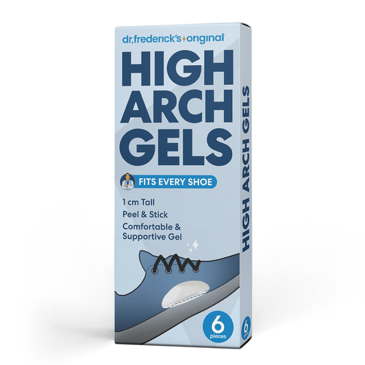 Dr. Frederick's Original Arch Support Insoles for Plantar Fasciitis Relief - 6Pcs - 1.10 cm Thick - High Arch Support Inserts for for Men & Women - Can be Worn with Shoes - PES Cavus Foot Pain Dr. Frederick's Original 