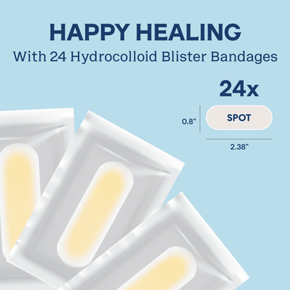 Dr. Frederick's Original Better Blister™ Bandages - 12ct - Water Resistant - 40% More Cushioning - Hydrocolloid Bandages for Foot, Toe, & Heel - Blister Pads for Prevention & Recovery - Variety Pack Blister Care Dr. Frederick's Original 