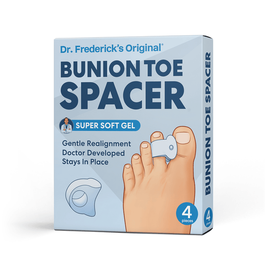 Dr. Frederick's Original Sport Bunion Pads - 4 ct - Temporary Bunion Corrector - Toe Separator Gel Cushion - Relief for Women & Men Foot Pain Dr. Frederick's Original 