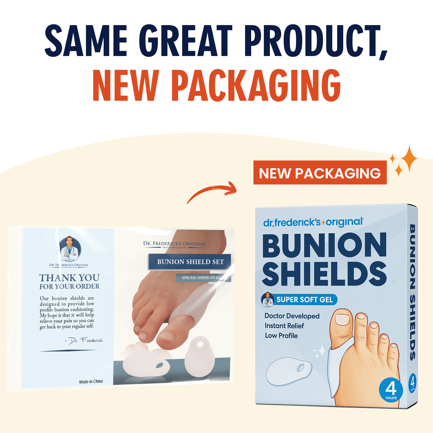 Low-Profile Gel Bunion Pads - 2 Count Bunion Relief Dr. Frederick's Original 