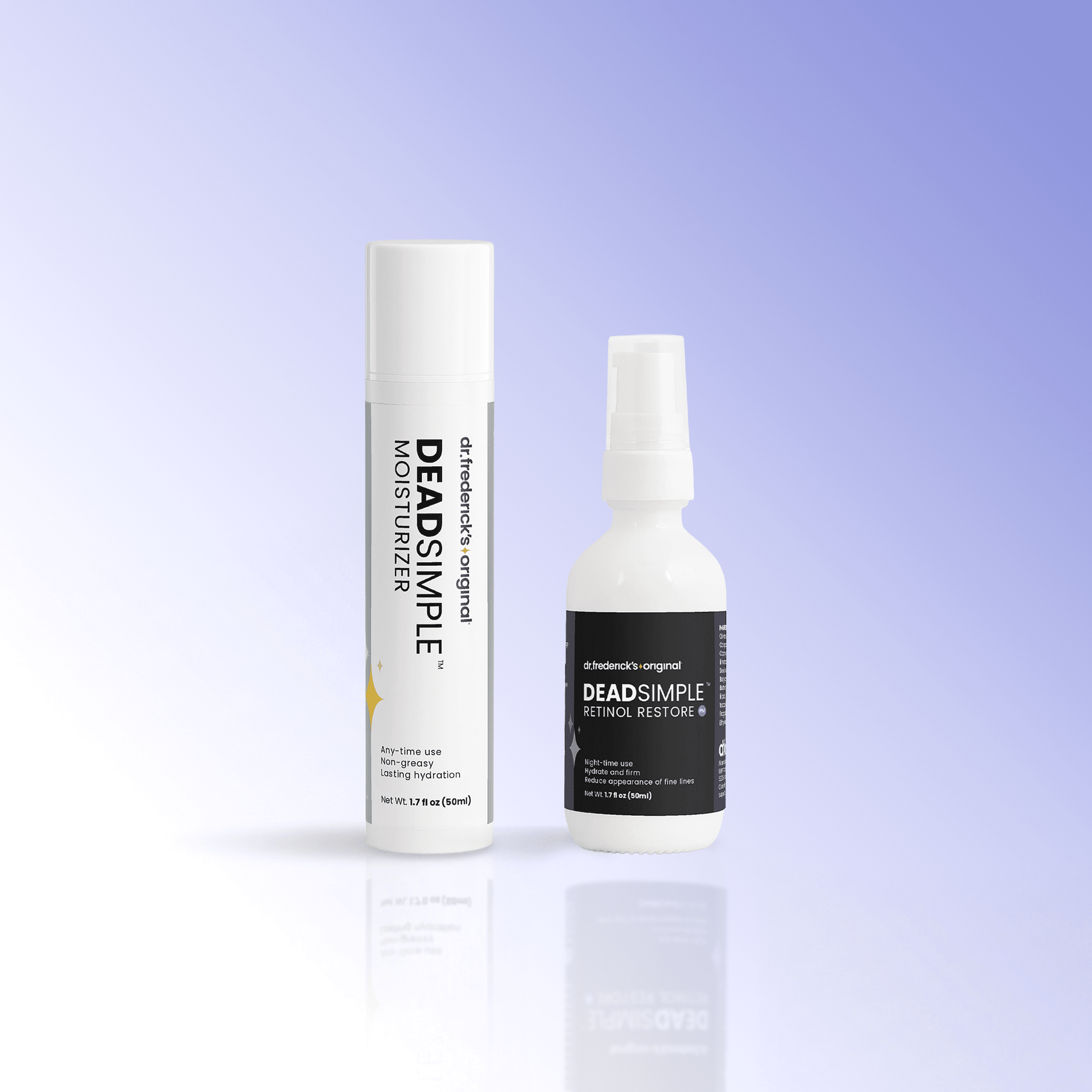 DeadSimple™ Day + Night Duo - Moisturizer & Retinol Restore Facial Care Fast Bundle 