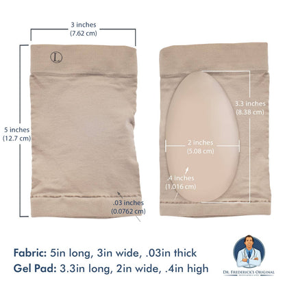 Dr. Frederick's Original Arch Support Sleeve Set - 2 Pieces - Soft Gel Sleeves for Flat Foot Pain - Arch Support - Plantar Fasciitis Pain Relief - W6-10 | M4.5-8 Foot Pain Dr. Frederick's Original 