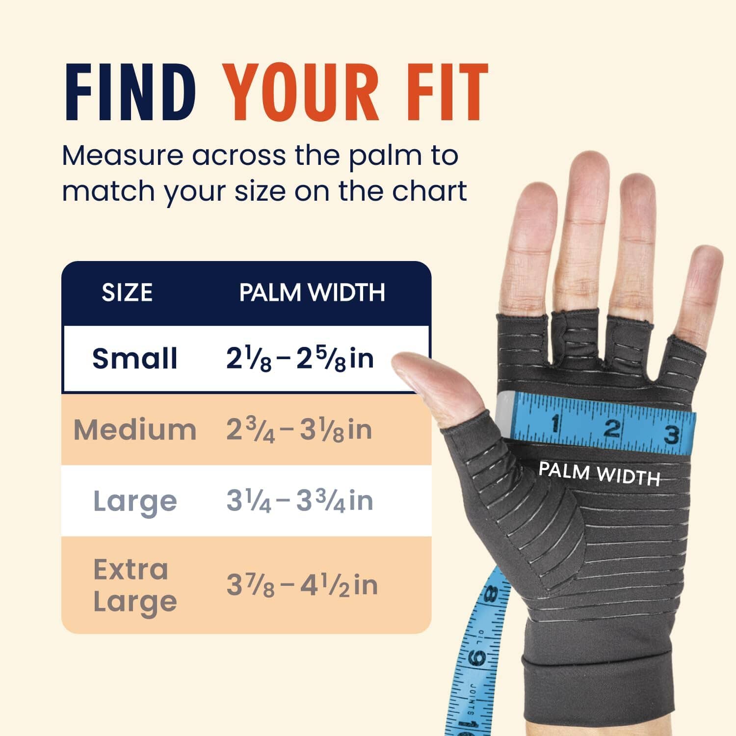 Copper Compression Gloves - Fingerless - 1 Pair – Dr. Frederick's