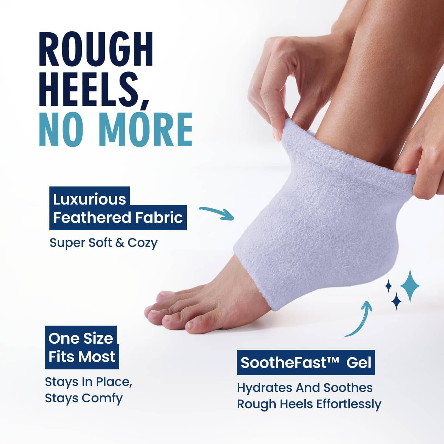 SootheFast™ Moisturizing Heel Socks Variety Pack - 6 Pairs – Dr