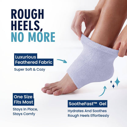 Dr. Frederick's Original Moisturizing Fuzzy Heel Socks - 6 Pairs - Cozy Gel-Lined Sleep Socks for Women & Men - Soothes Dry, Cracked Feet - Heel Repair - Variety Pack Dr. Frederick's Original 
