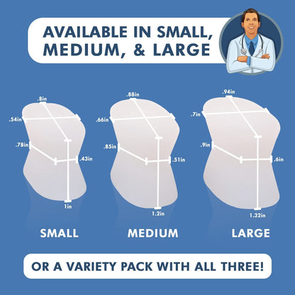 Dr. Frederick's Original Gel Toe Separators - 6 ct - Soft Spacers for Bunions, Overlapping Toes & Pain Relief - Variety Pack - Includes Small/Medium/Large Foot Pain Dr. Frederick's Original 