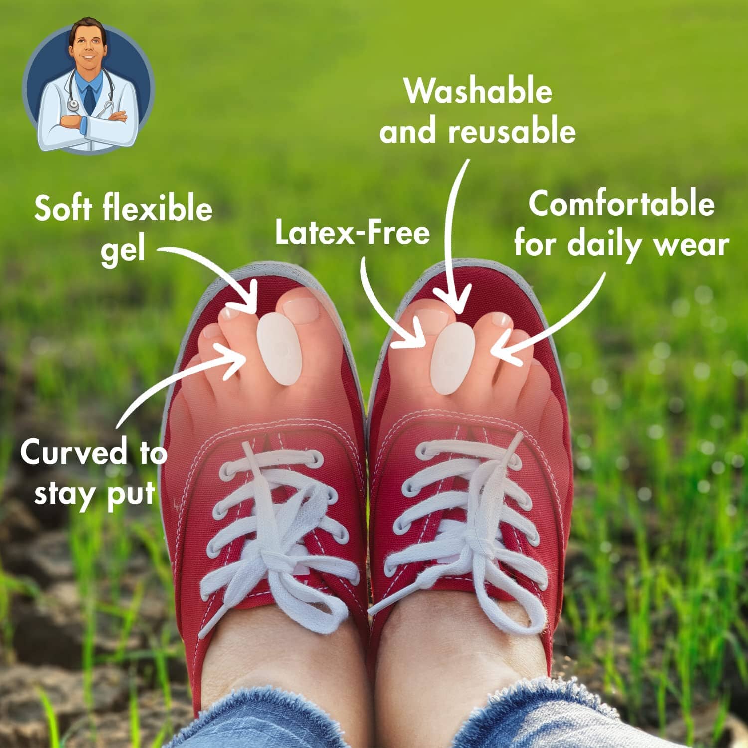 Dr. Frederick’s Gel Toe Separators - Thumbnail 4