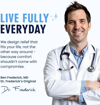 Dr. Frederick's Original Copper Compression Elbow Sleeve - 1 Sleeve - Tendonitis Relief & Support for Golf & Tennis Forearm Brace - Men & Women Elbow Support Dr. Frederick's Original 