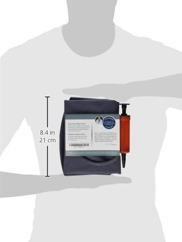 Dr. Frederick's Original Donut Pillow - 18" Inflatable Donut Cushion for Tailbone Pain Relief - Donut Pillow Seat Cushion for Hemorrhoids, Bed Sores, Prostatitis - Gray Flannel & Vinyl Back Pain Dr. Frederick's Original 