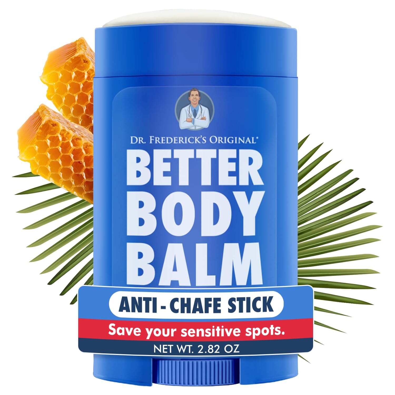 Dr. Frederick's Original Anti Chafing Stick - Better Body Balm - 2.82 oz Big Stick - Reduce Chafing & Friction - Perfect for Travel, Sports - Water-Resistant Foot Pain Dr. Frederick's Original 