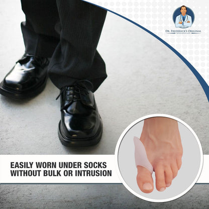 Dr. Frederick's Original Low-Profile Bunion Pads - 2 ct - Slim Gel Cushions for Hallux Valgus Pain Relief - Perfect for Shoes Foot Pain Dr. Frederick's Original 
