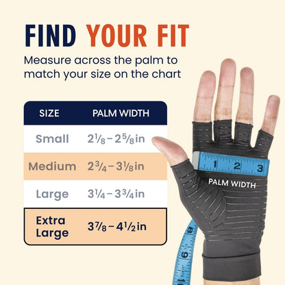 Dr. Frederick's Original Copper Comfort Gloves - 2 Gloves - Great for Typing and Everyday Activities - Fit Guaranteed Hand Pain Dr. Frederick's Original 