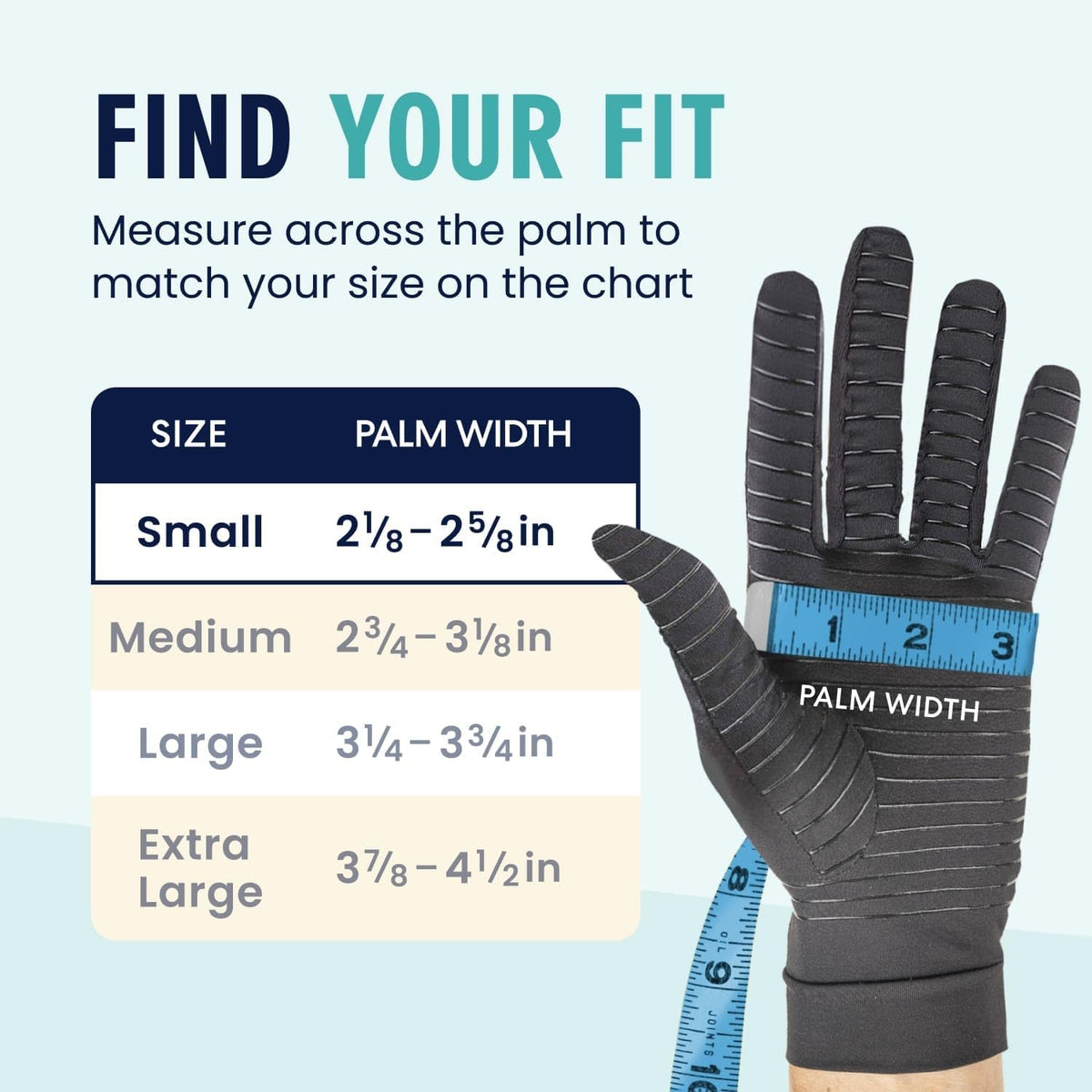 Dr. Frederick&#39;s Original Copper Full Finger Comfort Gloves - 2 Gloves - Great for Typing and Everyday Activities