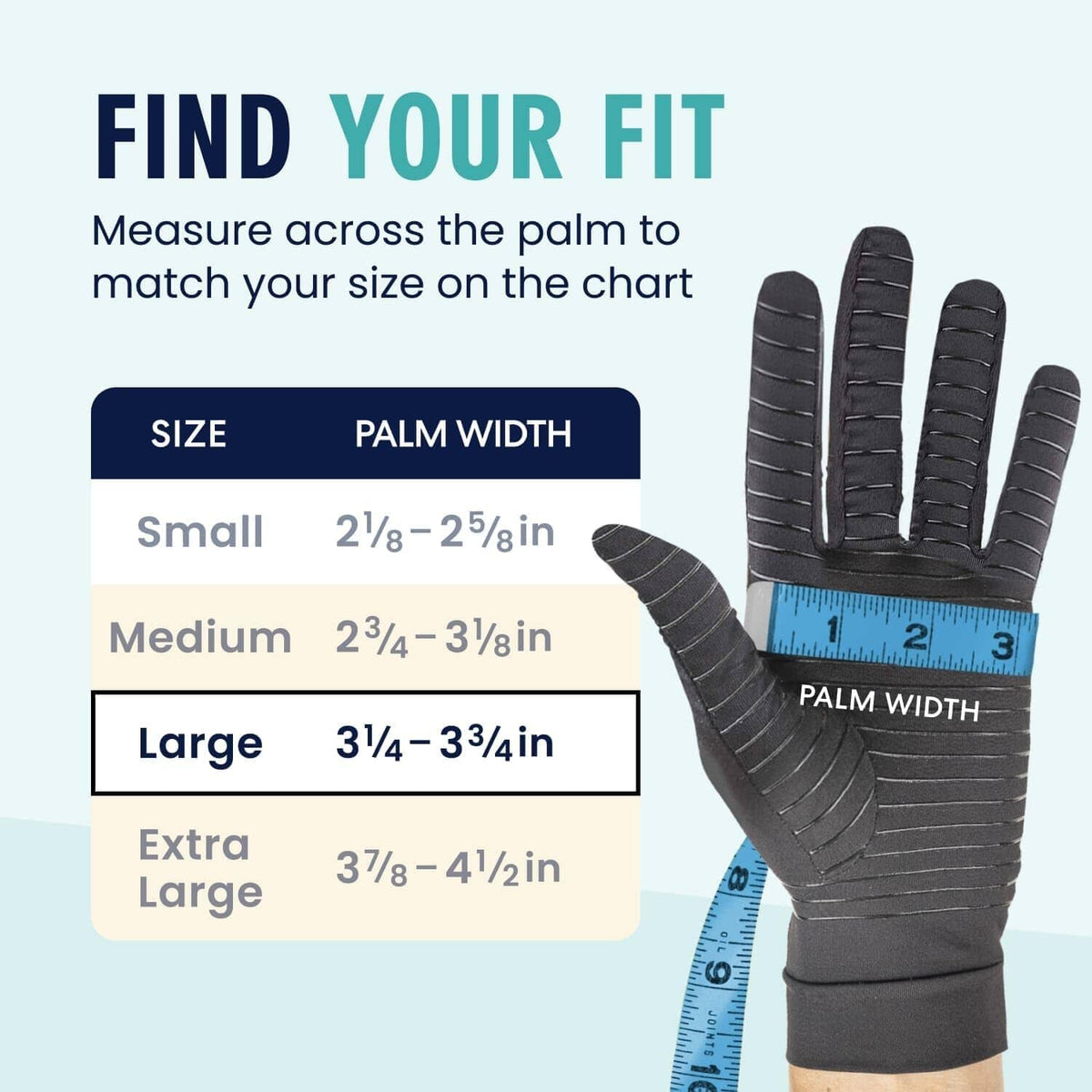 Dr. Frederick&#39;s Original Copper Full Finger Comfort Gloves - 2 Gloves - Great for Typing and Everyday Activities