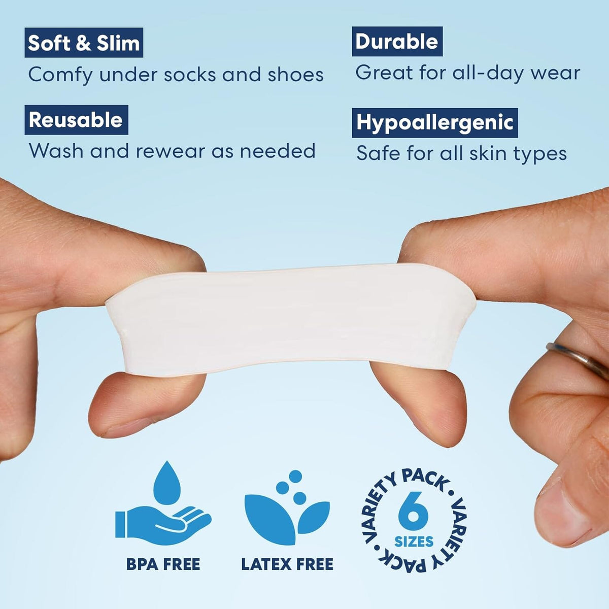 Dr. Frederick&#39;s Original Gel Toe Tubes 12 Piece Variety Pack - Small, Medium and Large Sizes - Toe Protectors &amp; Separators for Calluses - Blisters - Corns Foot Pain Dr. Frederick&#39;s Original 