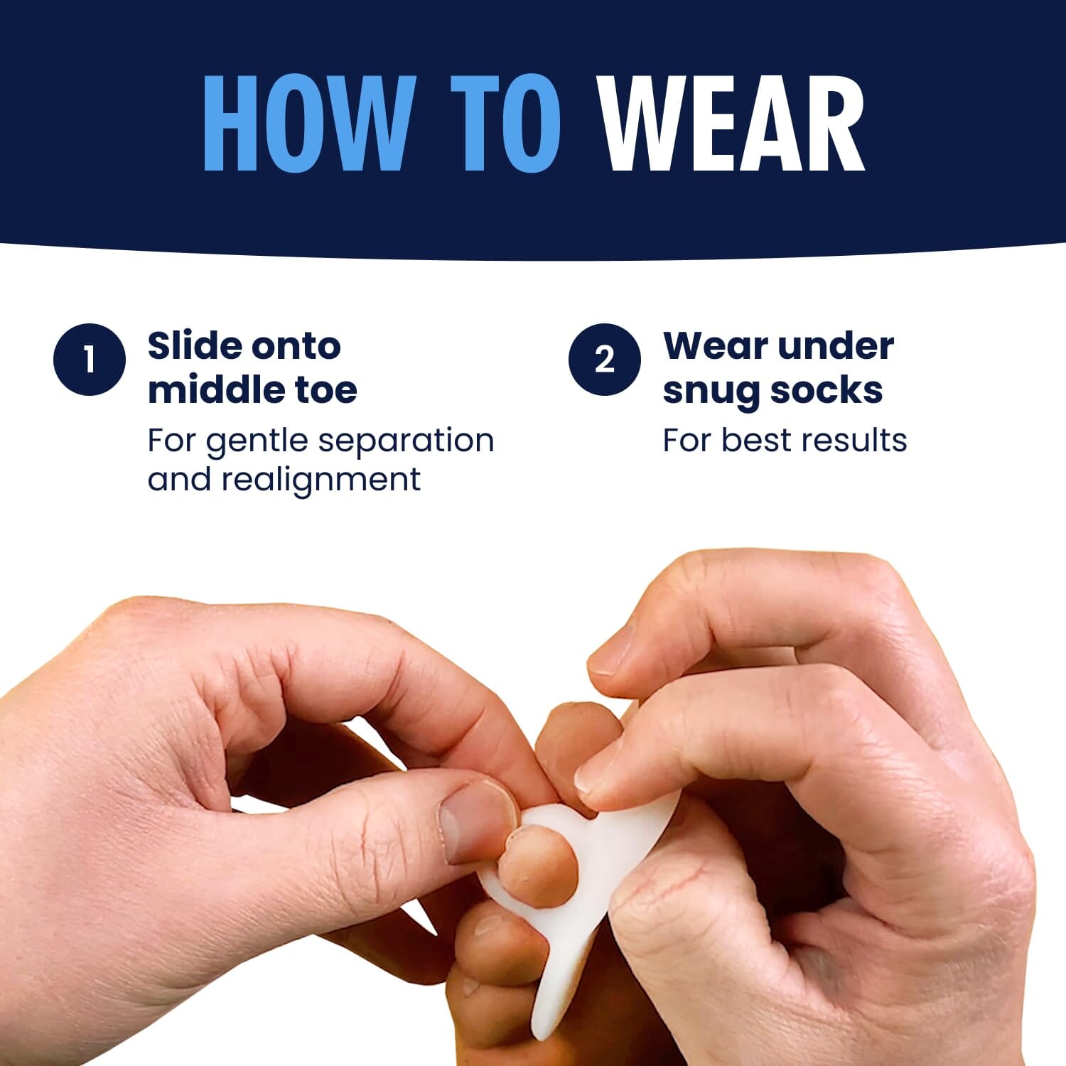 Single Loop Hammer Toe Relief Gels - 2 Pairs – Dr. Frederick's