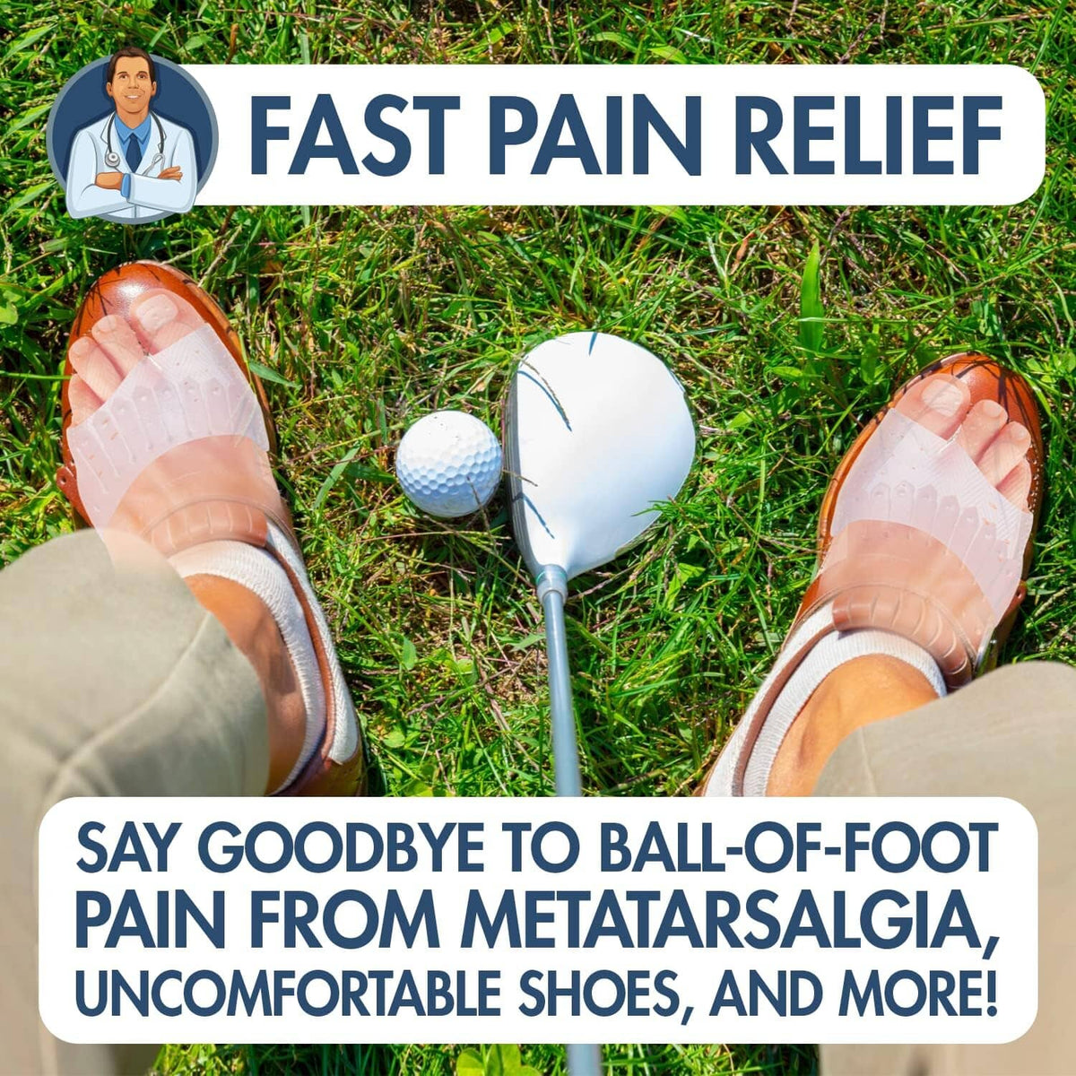 Dr. Frederick&#39;s Original Metatarsal Sleeves Plus - 50% More Cushioning - 4 Pieces - Metatarsal Pads for Women &amp; Men Foot Pain Dr. Frederick&#39;s Original 