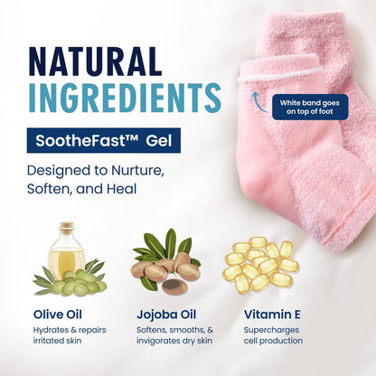 Dr. Frederick's Original Moisturizing Fuzzy Heel Socks - 6 Pairs - Cozy Gel-Lined Sleep Socks for Women & Men - Soothes Dry, Cracked Feet - Heel Repair - Variety Pack Dr. Frederick's Original 