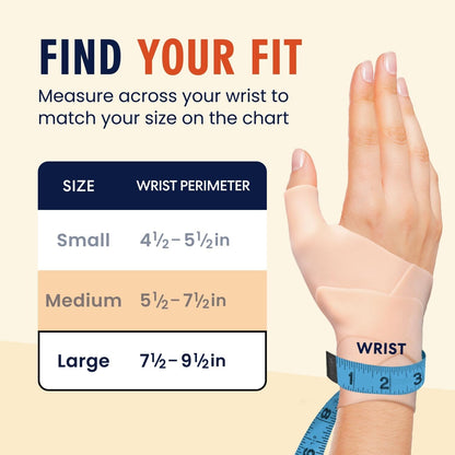 Dr. Frederick's Original Waterproof Thumb & Wrist Brace - 4 ct - Spica Splint - Tendonitis Brace for Arthritis, De Quervain's - Fits Left or Right Hand - Women & Men - Pain Relief & Comfort Wrist Pain Dr. Frederick's Original 