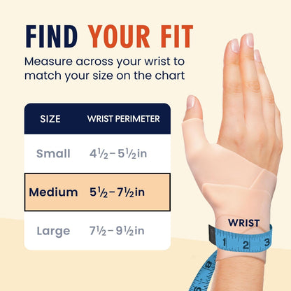 Dr. Frederick's Original Waterproof Thumb & Wrist Brace - 4 ct - Spica Splint - Tendonitis Brace for Arthritis, De Quervain's - Fits Left or Right Hand - Women & Men - Pain Relief & Comfort Wrist Pain Dr. Frederick's Original 