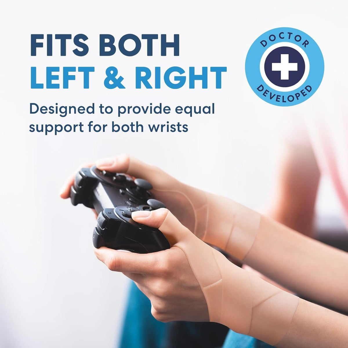 Dr. Frederick&#39;s Original Waterproof Thumb &amp; Wrist Brace - 4 ct - Spica Splint - Tendonitis Brace for Arthritis, De Quervain&#39;s - Fits Left or Right Hand - Women &amp; Men - Pain Relief &amp; Comfort Wrist Pain Dr. Frederick&#39;s Original 